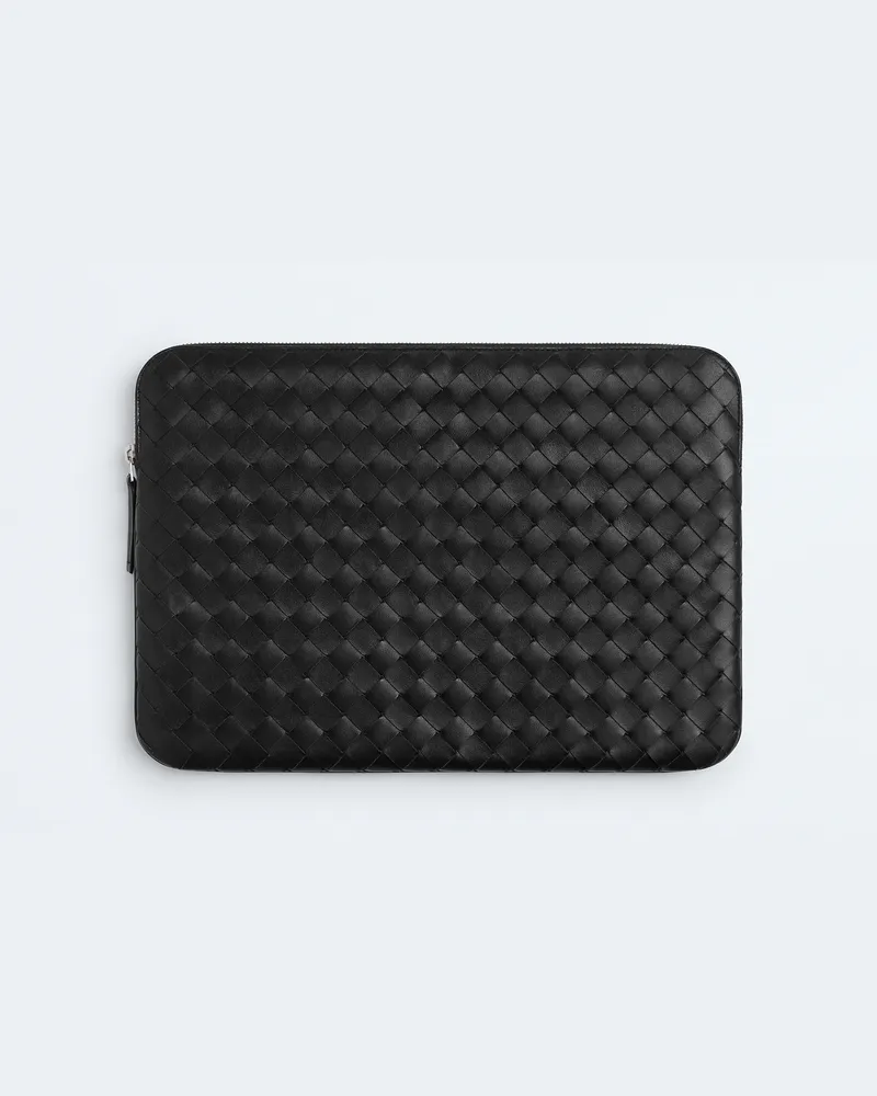 Bottega Veneta Getaway Dokumentenmappe - Schwarz - Herren - 100 % Kalbsleder Schwarz