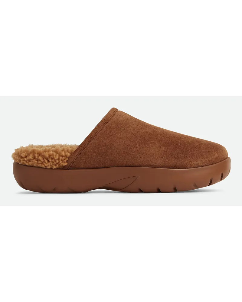 Bottega Veneta Snap Slipper Caramel