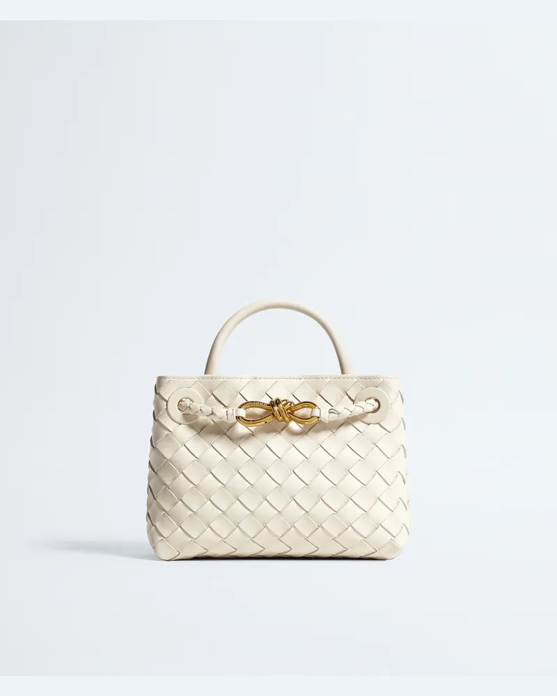 Bottega Veneta Mini Andiamo - Weiss - Damen - 100 % Lammleder Weiss