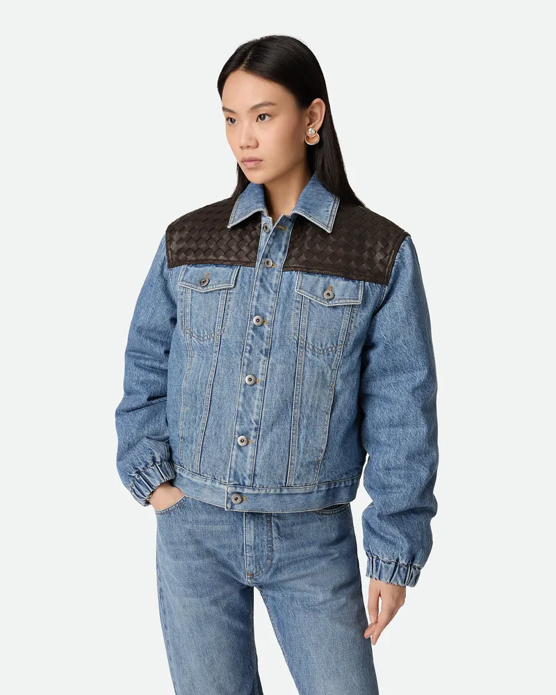 Bottega Veneta Vintage-indigo-jeansjacke Mid