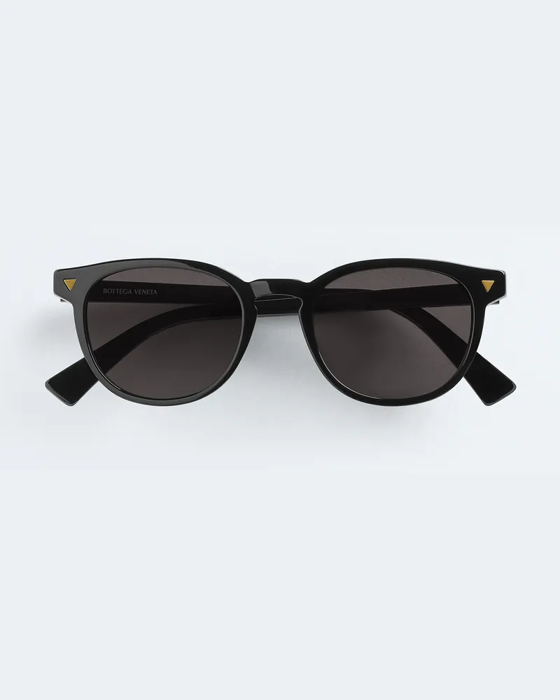 Bottega Veneta Soft Panto-sonnenbrille Aus Recyceltem Azetat - Schwarz - Herren - Acetat Schwarz