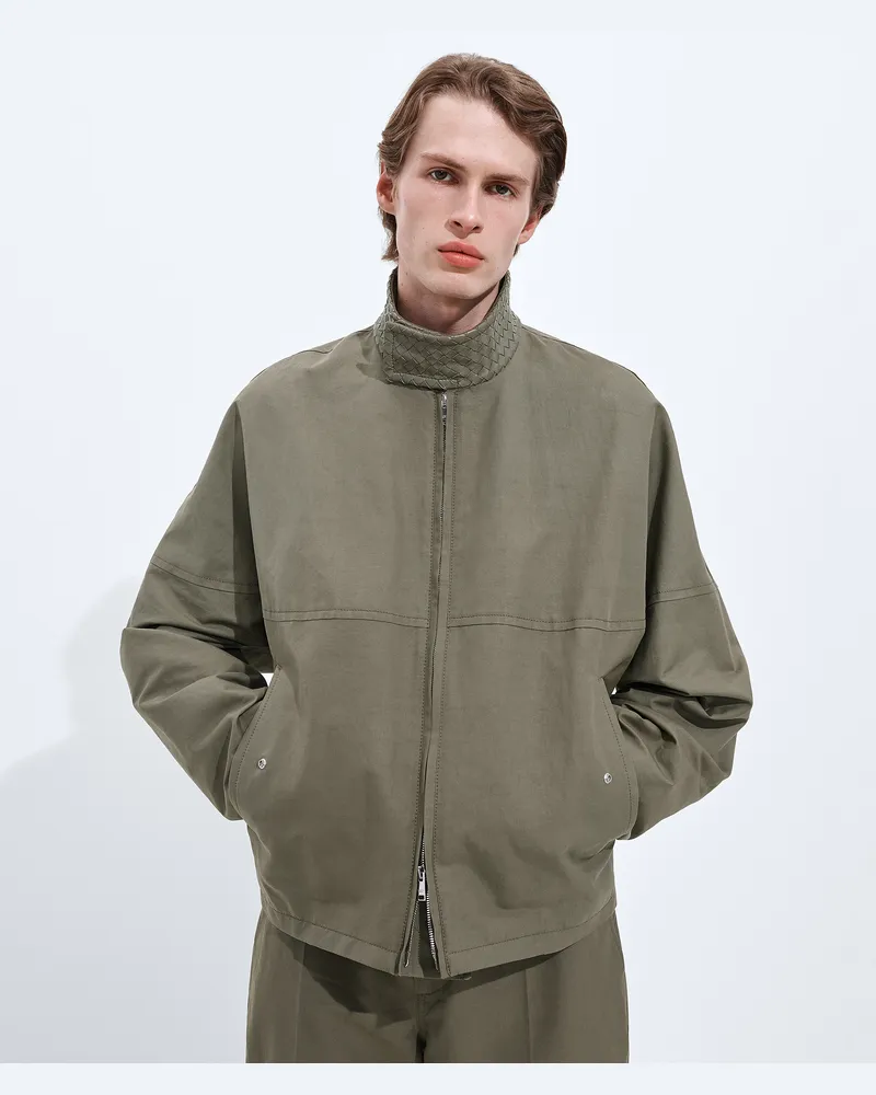 Bottega Veneta Jacke aus kompakter Baumwolle-Grau - Herren Grau
