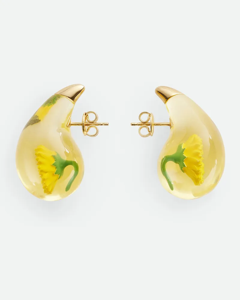 Bottega Veneta Kleine Drop Ohrringe Buttermilk