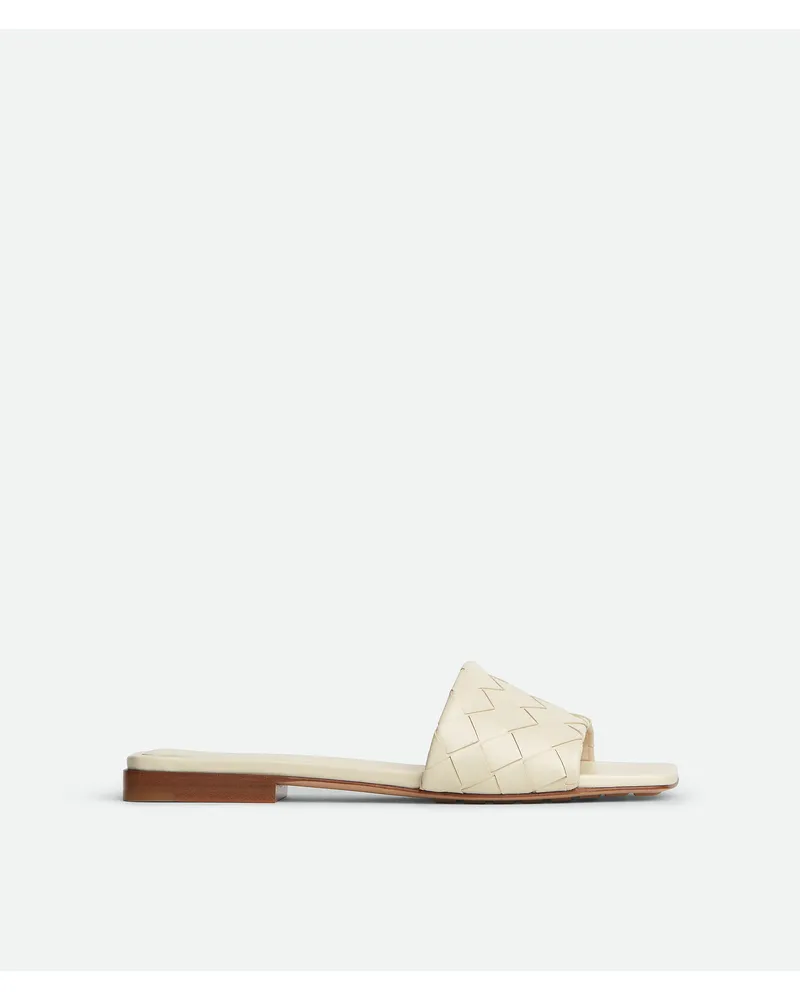 Bottega Veneta Flache Parco Mules - Weiss - Damen 100 % Lammleder Weiss