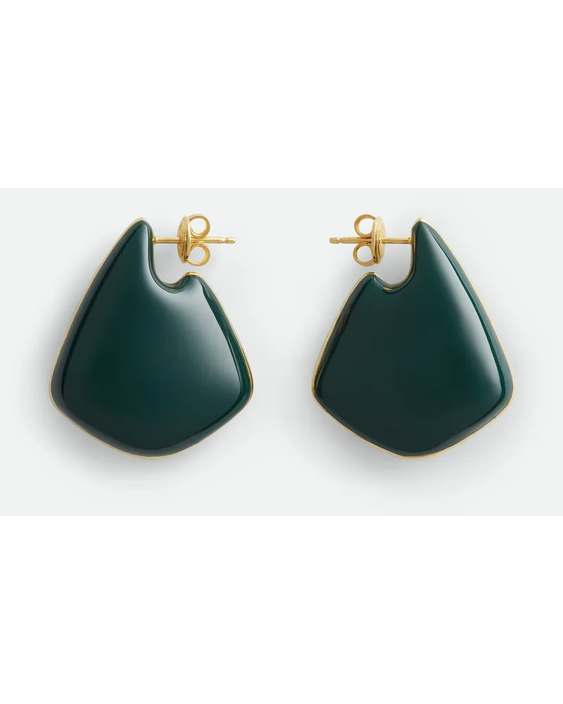 Bottega Veneta Kleine Fin Ohrringe Dark