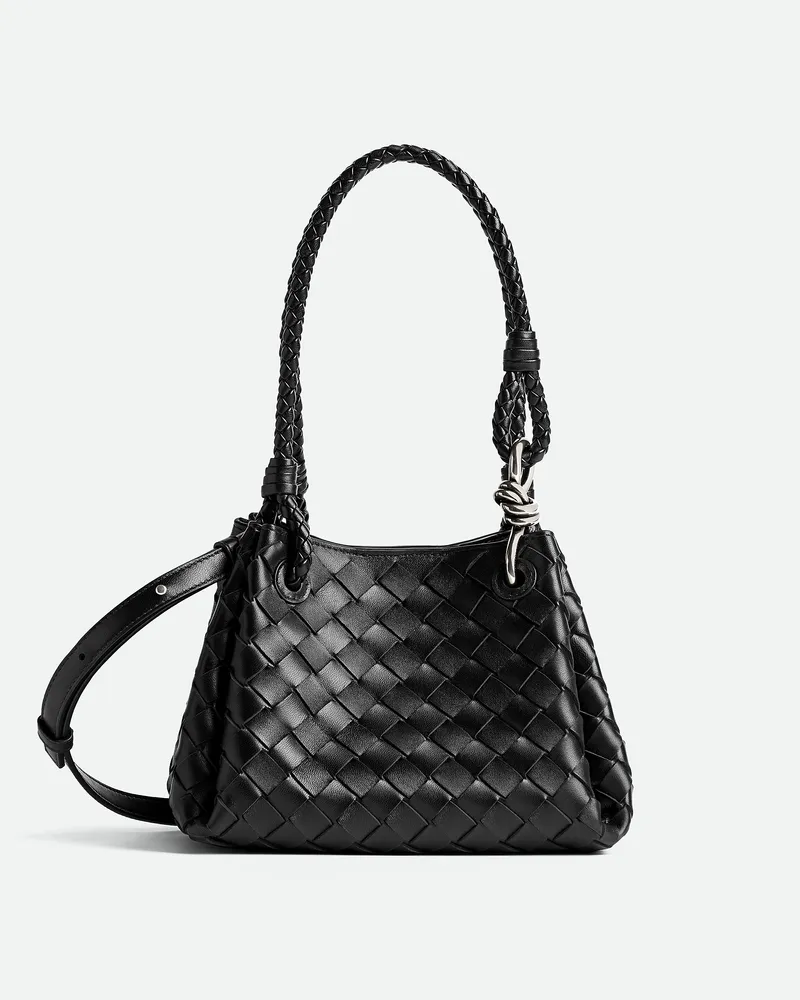 Bottega Veneta Kleine Parachute - Schwarz - Damen - 100 % Lammleder Schwarz