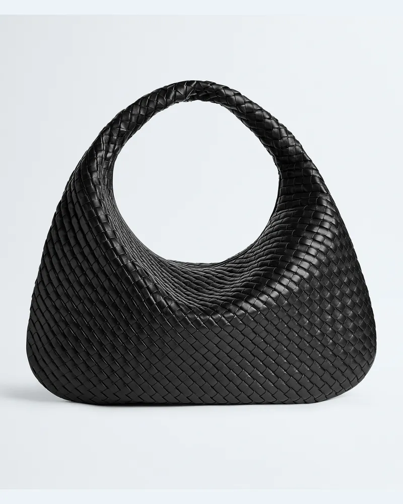 Bottega Veneta Maxi Veneta - Schwarz - Damen - 100% Lammleder Schwarz