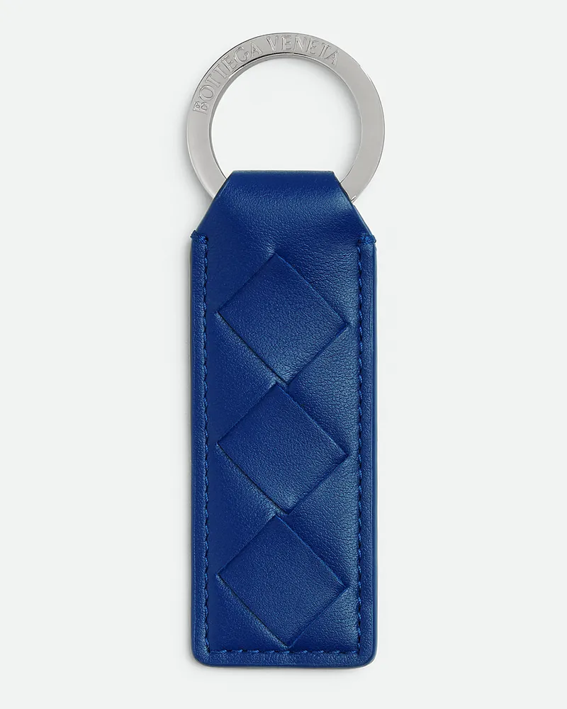 Bottega Veneta Schlüsselanhänger Mit Lasche Blue