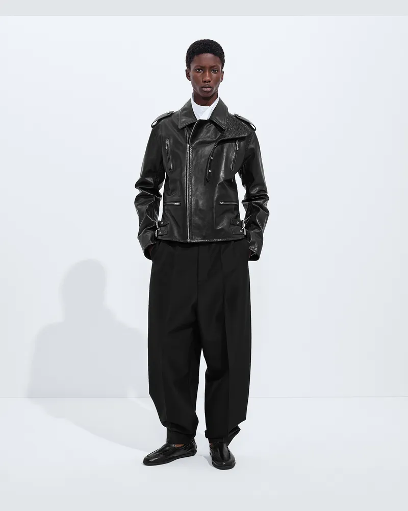 Bottega Veneta Hose aus Mohair und Wolle-Schwarz - Herren Schwarz
