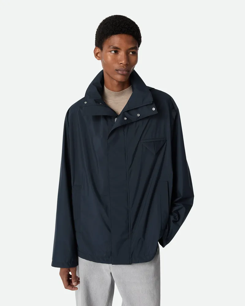 Bottega Veneta Verstaubarer Blouson Mit Kapuze Aus Nylon Navy
