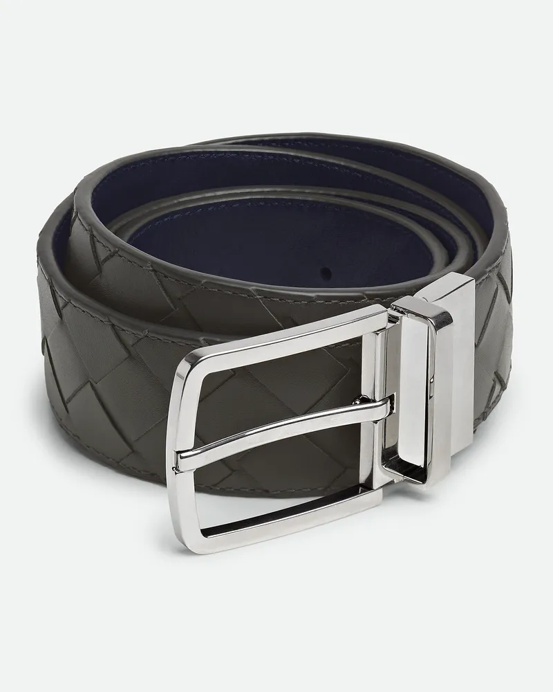 Bottega Veneta Intrecciato Wendegürtel - Blau - Herren 100 % Kalbsleder Blau