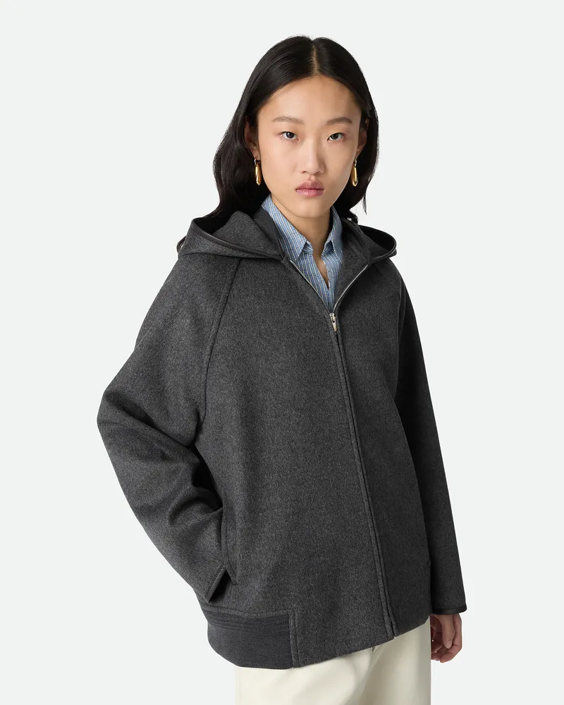 Bottega Veneta Doppelseitiger Wollblouson - Grau - Damen Wolle Grau
