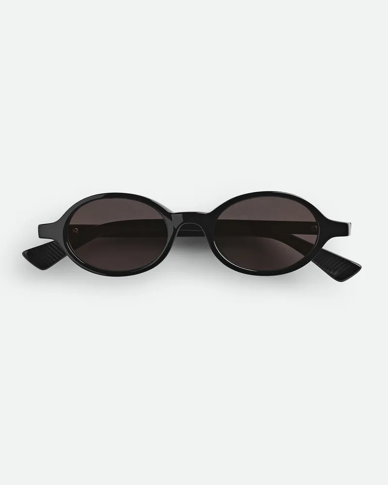Bottega Veneta Ovale Classic Sonnenbrille Black