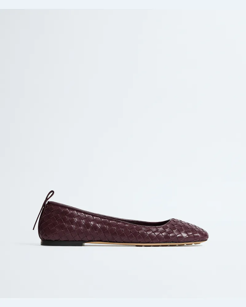 Bottega Veneta Charlotte Ballerinas-Bordeaux - Damen Bordeaux