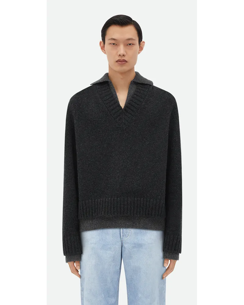 Bottega Veneta Wollpullover Mit Doppellagigem Effekt Mid