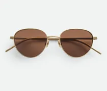 Intrecciato Panthos Sonnenbrille-Braun - Unisex