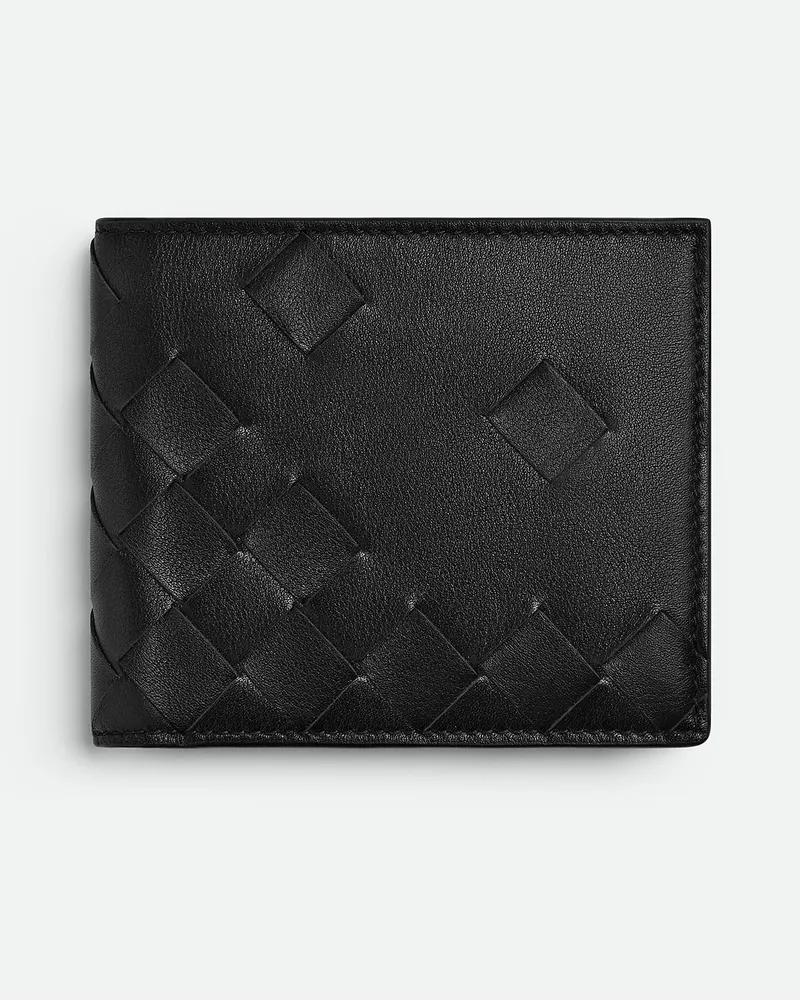 Bottega Veneta Intrecciato Bi-fold Portemonnaie - Schwarz - Herren Schwarz