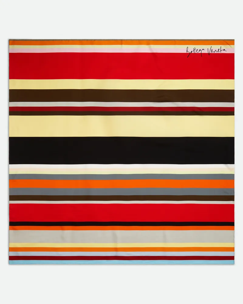 Bottega Veneta Gestreiftes Halstuch Aus Seidentwill - Mehrfarbig - Damen - 100 % Seide Mehrfarbig