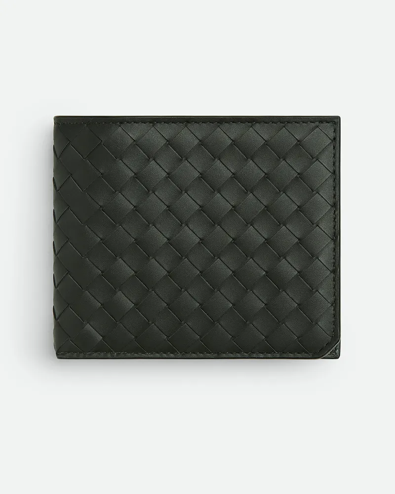 Bottega Veneta Intrecciato Piccolo Bi-fold Portemonnaie Mit Münzfach - Grün - Herren - 100 % Kalbsleder Grün