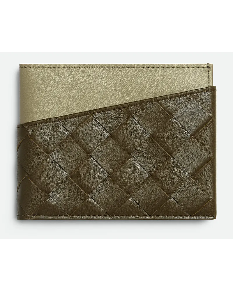 Bottega Veneta Schräges Intrecciato Bifold Portemonnaie Mustard