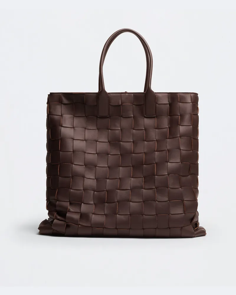 Bottega Veneta Maxi Tote Intreccio - Braun - Unisex - 100% Lammleder Braun