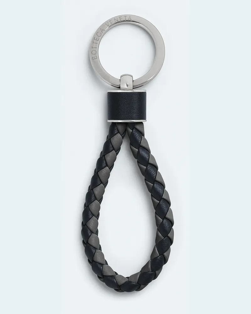Bottega Veneta Intreccio Schlüsselanhänger - Blau - Herren - 100 % Lammleder Blau