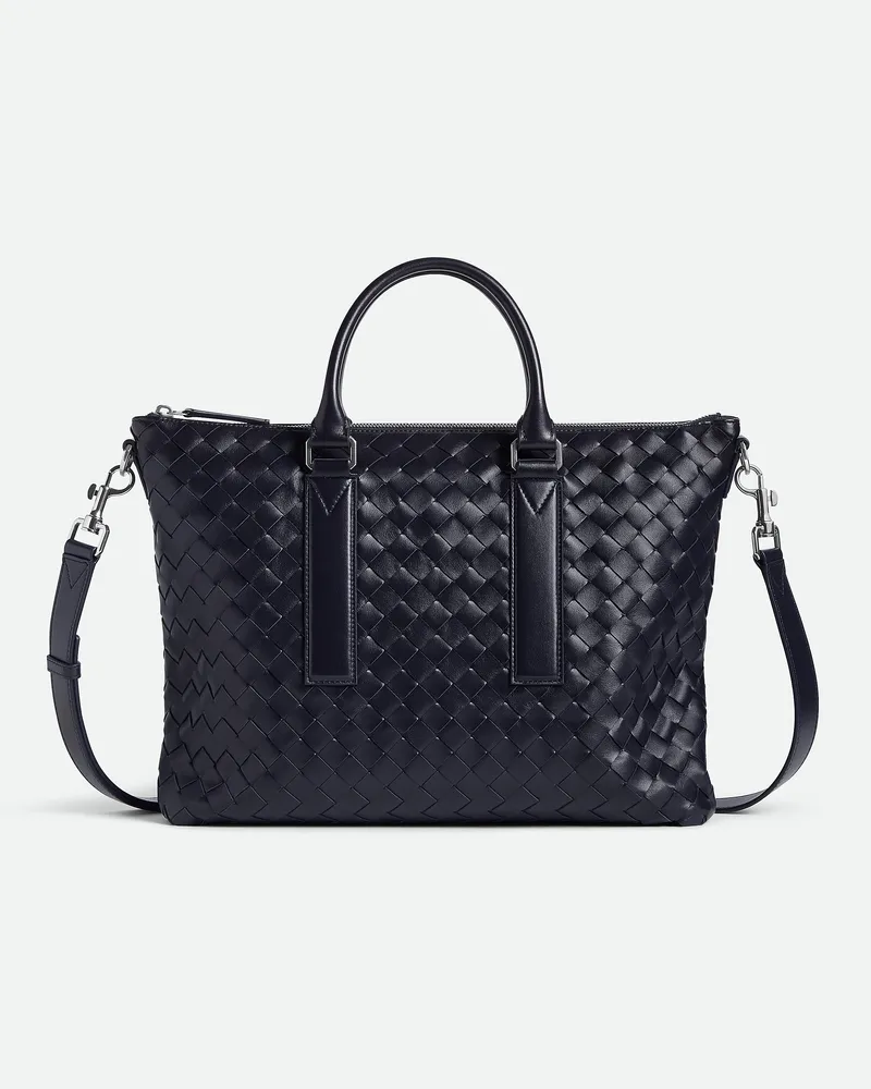 Bottega Veneta Weiche Intrecciato Aktentasche - Blau - Herren - 100 % Kalbsleder Blau