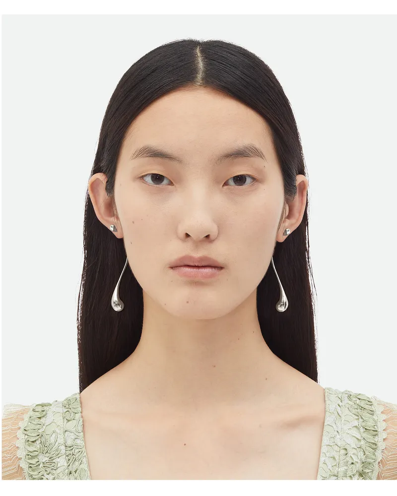 Bottega Veneta Drop Ohrringe Silver