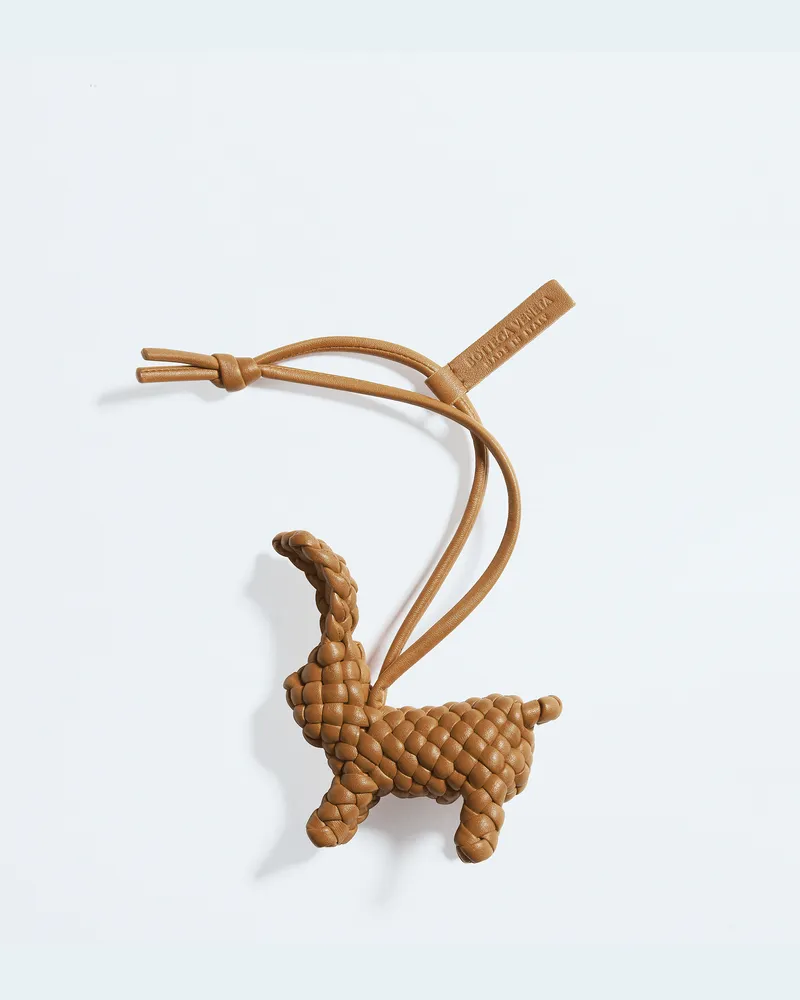 Bottega Veneta Kaninchen-charm - Braun - Unisex - 100 % Lammleder Braun