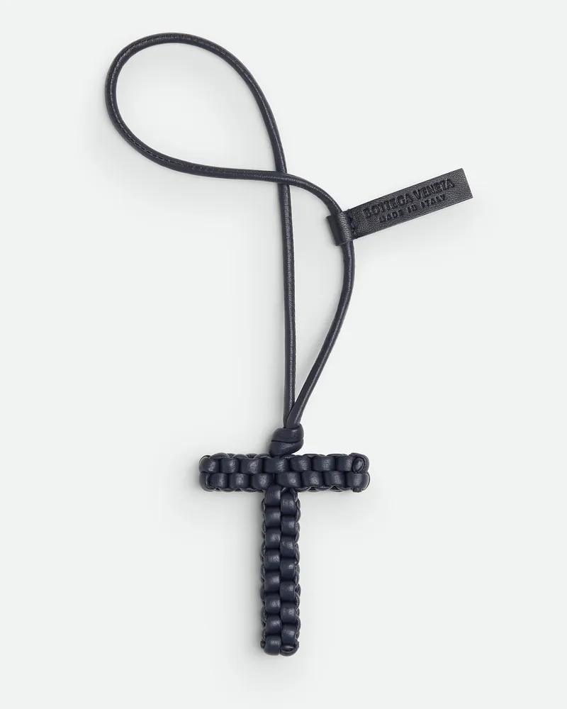 Bottega Veneta Buchstabe T-charm - Blau - Herren - 100 % Lammleder Blau