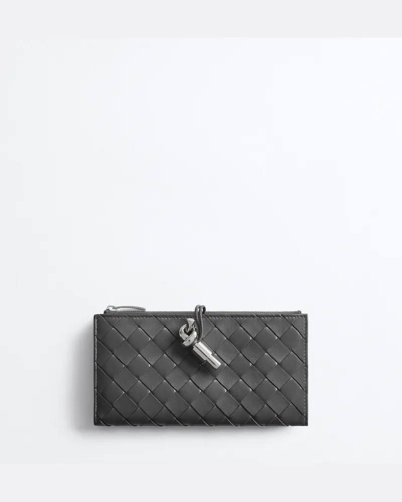 Bottega Veneta Lange Andiamo Brieftasche-Grau - Damen Grau