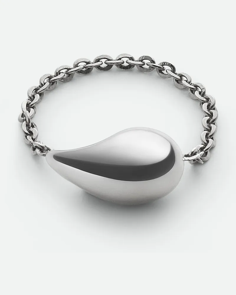 Bottega Veneta Drop Ring Silber