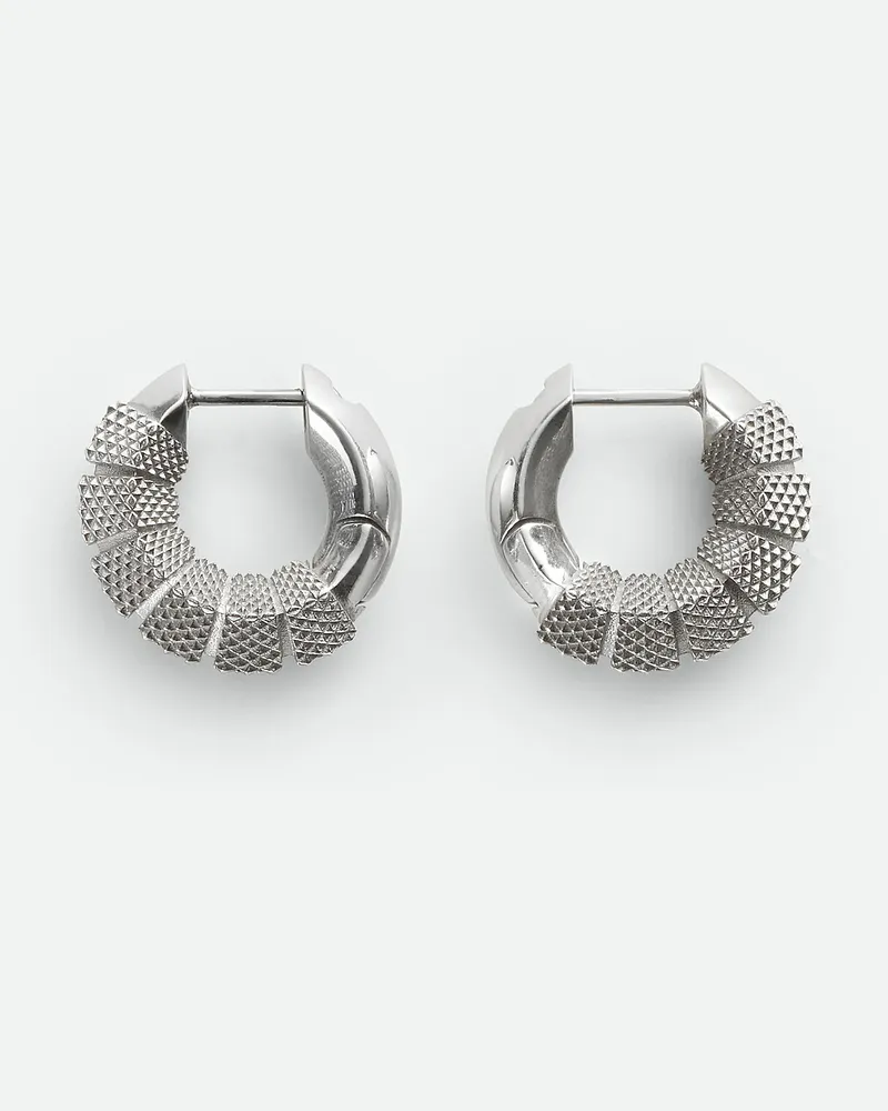 Bottega Veneta Pen Hoop Ohrringe Silver