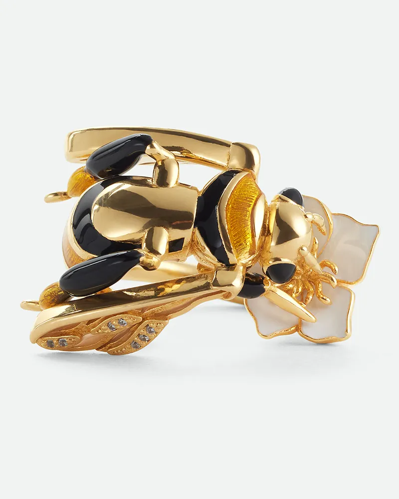 Bottega Veneta Ape Ring - Gold - Damen 90 % Sterlingsilber & 10 % Würfelförmige Zirkonia Gold