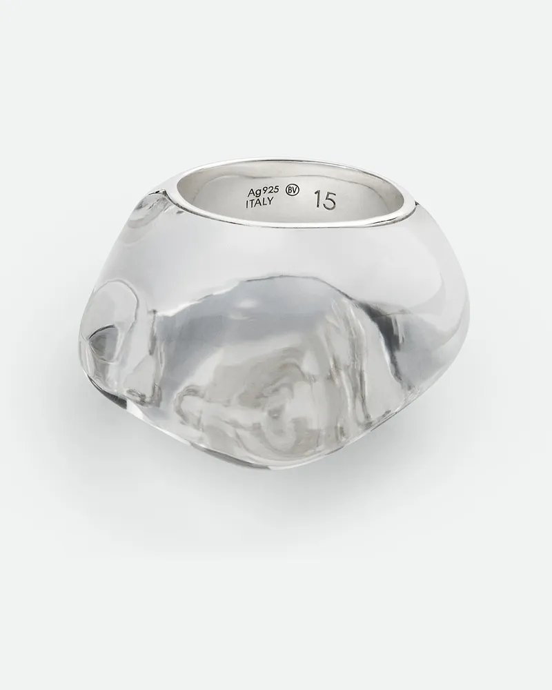 Bottega Veneta Fin Ring Transparent