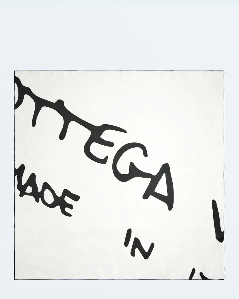 Bottega Veneta Foulard Aus Seidentwill - Weiss - Damen - 100 % Seide Weiss