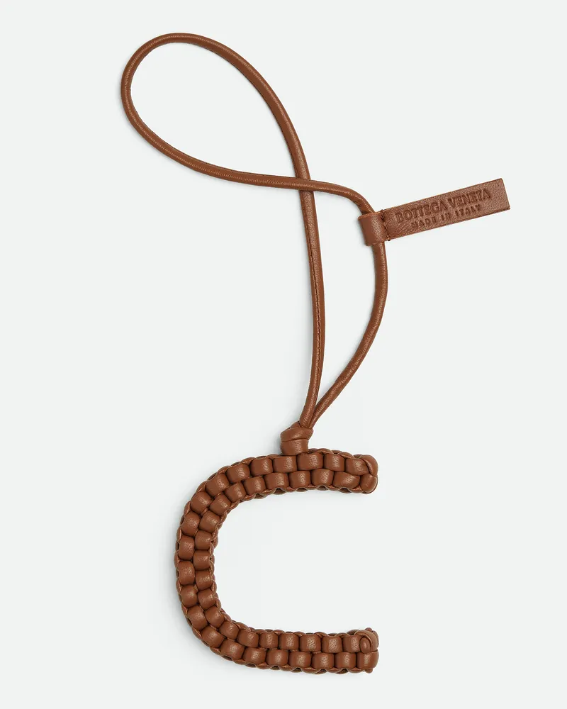 Bottega Veneta Buchstabe C-charm - Braun - Herren - 100 % Lammleder Braun