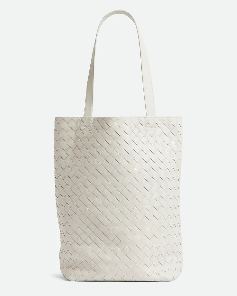 Bottega Veneta Kleine Intrecciato North-south Tote Bag - Weiss - Herren - 100 % Kalbsleder Weiss