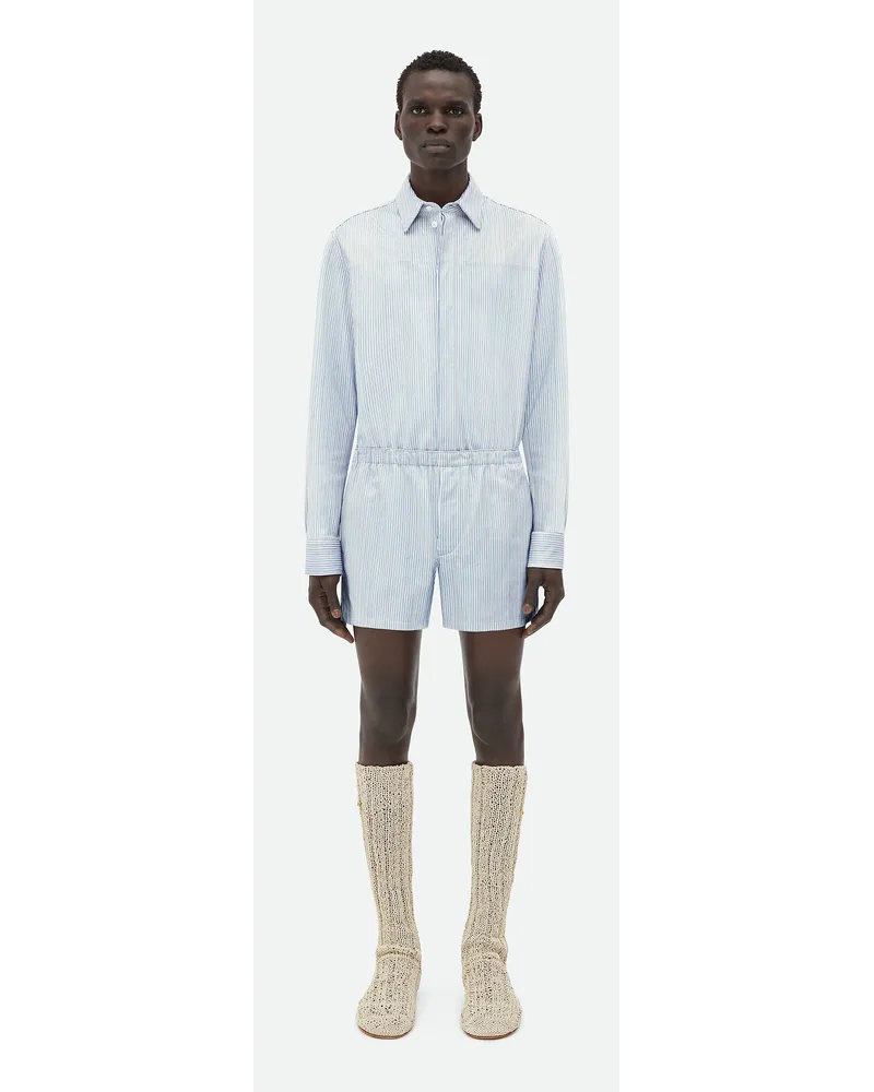 Bottega Veneta Shorts Aus Bedrucktem Leder Light