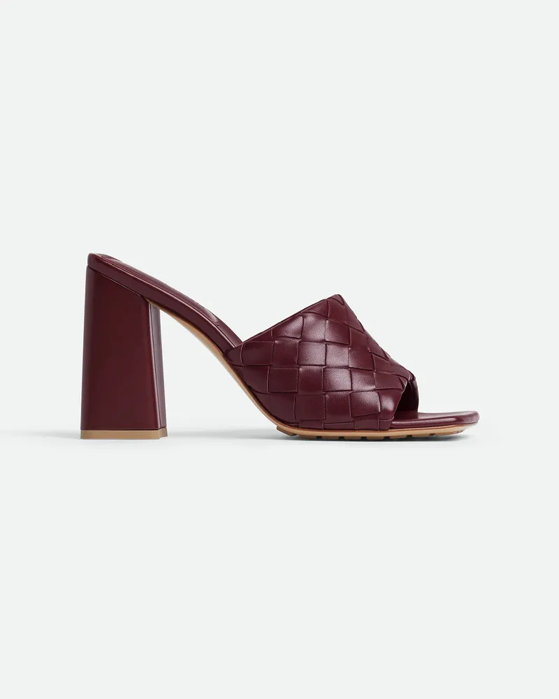 Bottega Veneta Parco Mules - Bordeaux - Damen 100% Lammleder Bordeaux