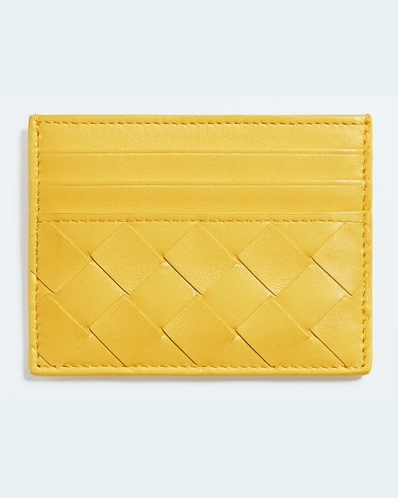 Bottega Veneta Intrecciato Kartenetui-Gelb - Damen Gelb