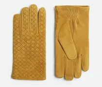 Handschuhe Aus Intrecciato Wildleder