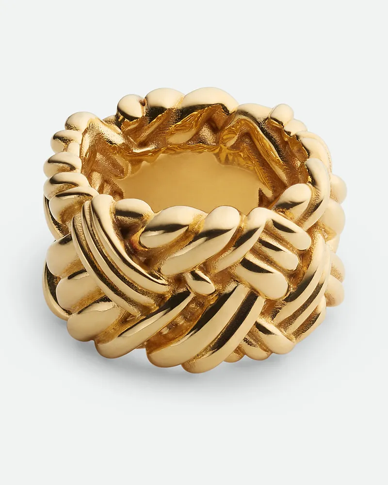 Bottega Veneta Intreccio Ring - Gelb - Damen Gelb