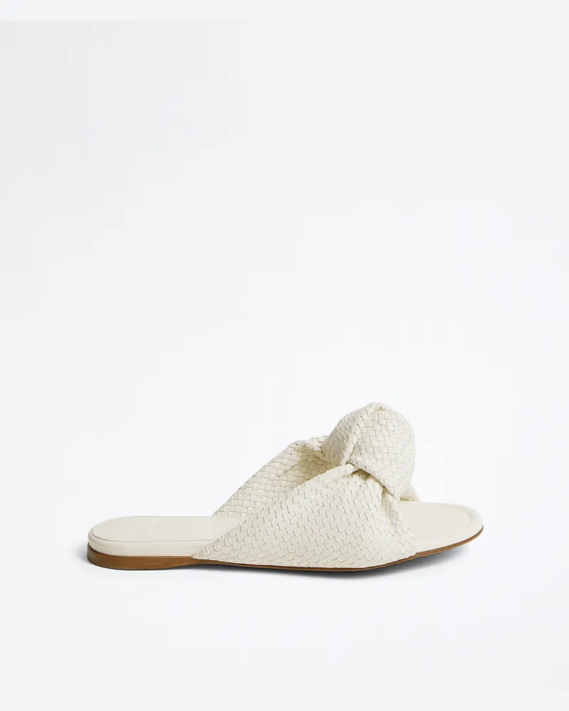 Bottega Veneta Flache Cherry Mules-Weiss - Damen Weiss
