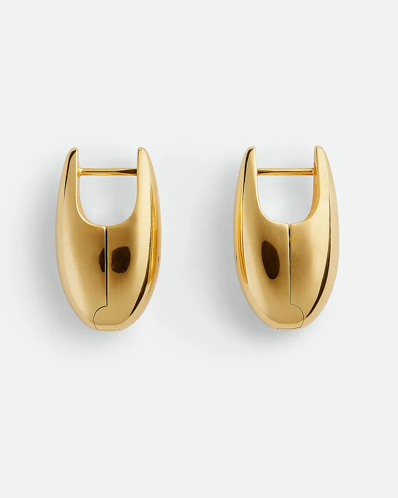 Bottega Veneta Kleine Ellipse Ohrringe - Gold - Damen Gold