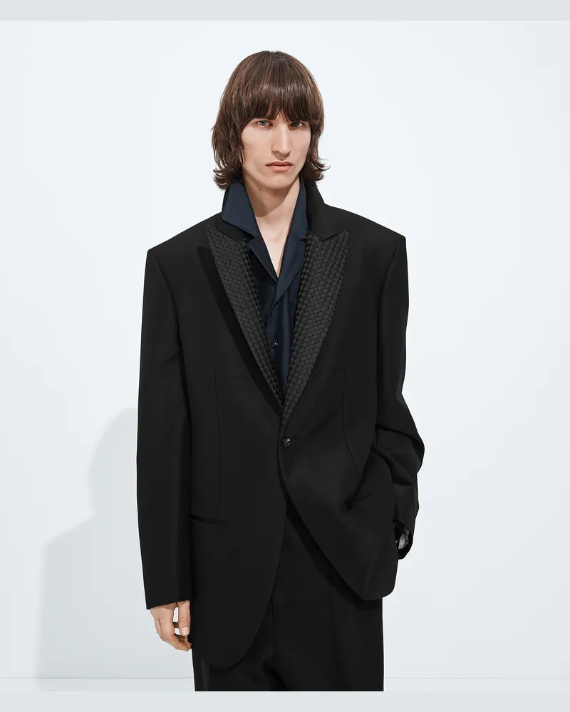 Bottega Veneta Jacke aus Mohair und Wolle -Schwarz - Herren Schwarz