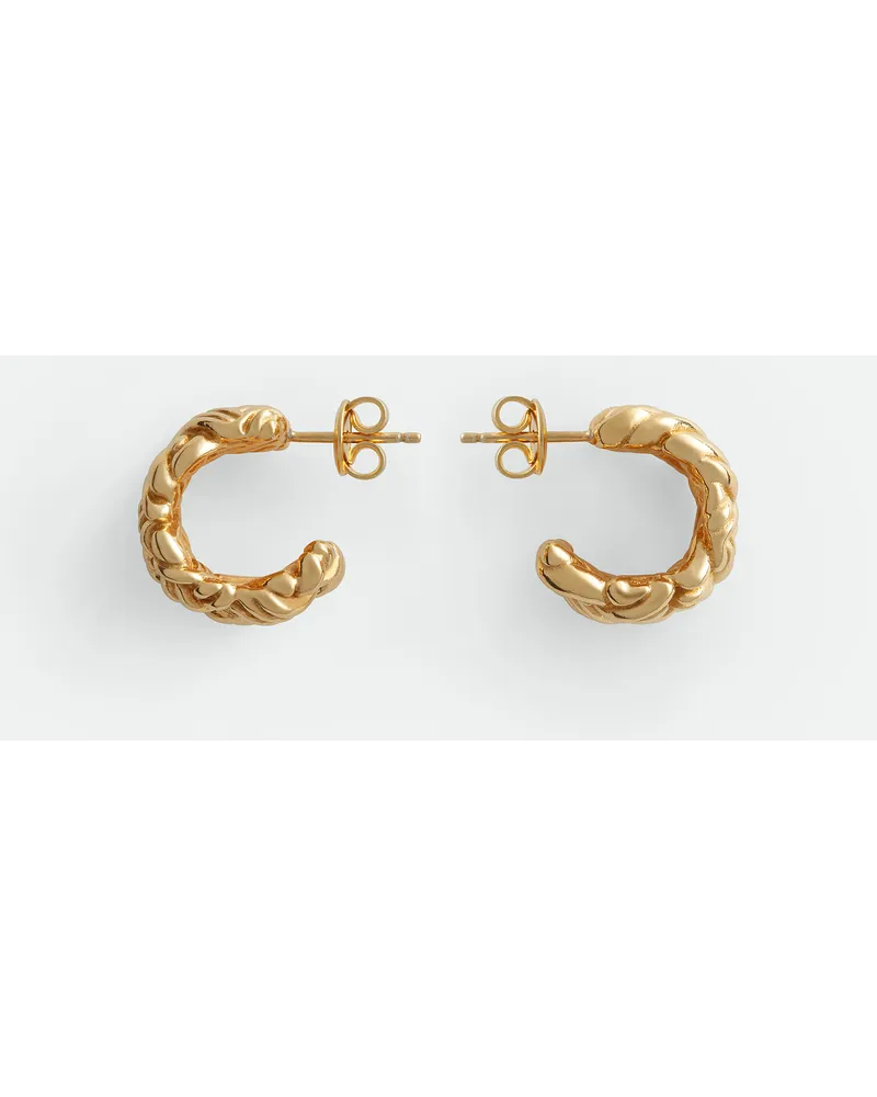 Bottega Veneta Große Intreccio Ohrringe Yellow