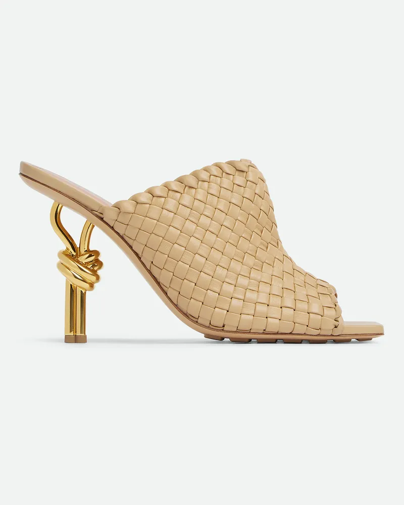 Bottega Veneta Knot Mules - Beige - Damen 100% Lammleder Beige