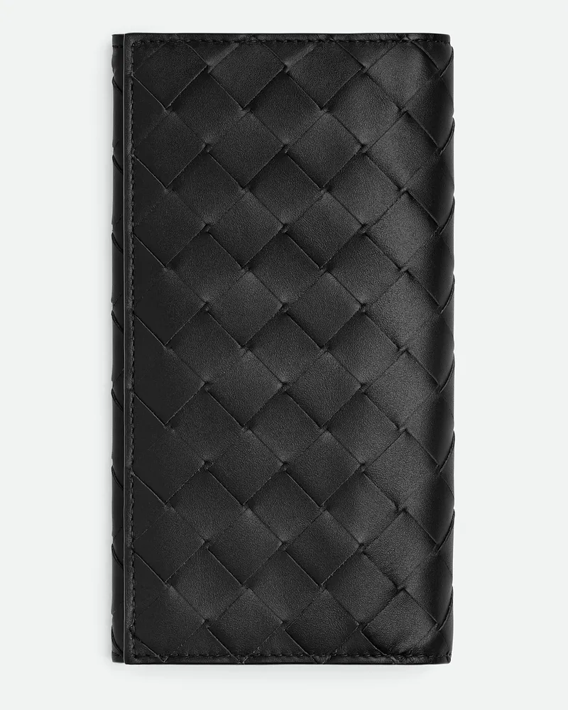 Bottega Veneta Langes Intrecciato Portemonnaie - Schwarz - Herren Schwarz