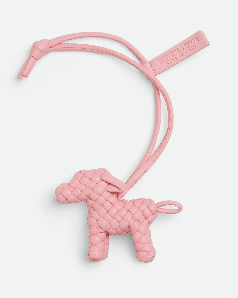 Bottega Veneta Hunde-charm - Rose - Unisex - 100% Lammleder Rose